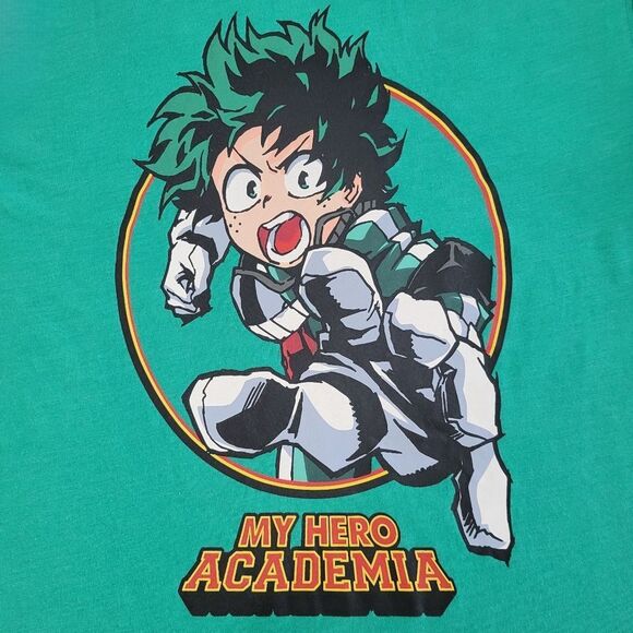 My Hero Academia Teal Crewneck Graphic Long Sleeve Tee - Picture 14 of 16